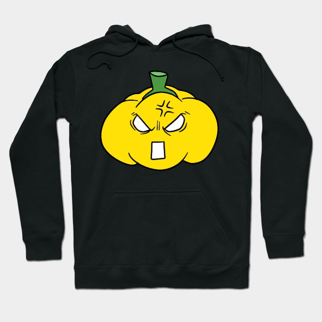 Angry Yellow Pepper Hoodie by saradaboru